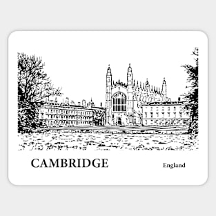 Cambridge England Sticker